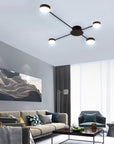 Lampa Sufitowa 4-ramienna Led App519-4c Czarna