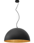 Lampa Sufitowa Wisząca Misa Metalowa 50cm APP379-1CP Czarna