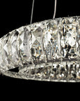 Kryształowa Lampa Sufitowa LED APP1040-CP + pilot