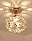 Elegancka Lampa Sufitowa App205-1c Kryształ Złota