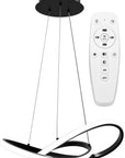 Lampa Sufitowa Wisząca Ring Nowoczesna LED + Pilot APP391-CP Czarna