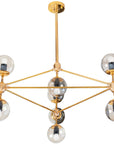 Lampa Sufitowa Wisząca Industrial App266-10c Złota