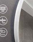 Lustro Ścienne Led Z Bluetooth 60cm Round 2