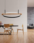 Lampa Led Wisząca Drewno App1530-cp 3