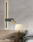 Lampa Ścienna Kinkiet App1439-w Prawy Black Gold 6