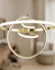 LAMPA WISZĄCA LED G066-CP Złota 2