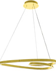 Lampa Sufitowa Wisząca Loop LED APP797-cp Złota + Pilot 2