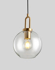 Lampa Sufitowa Wisząca Szklana Kula 20cm APP629-1CP 2
