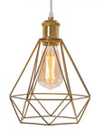 LAMPA WISZĄCA DIAMENT 392197 Jasno Złota 2