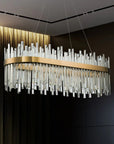 Lampa Sufitowa Kryształowa APP1513-CP80 Złota 2