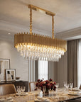 Lampa Wisząca Z Kryształami SWE105-CP Złota 2
