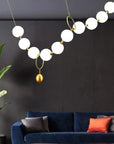 LAMPA SUFITOWA WISZĄCA LED APP1444-10CP Złota 2