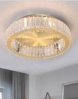 LAMPA KRYSZTAŁOWA PLAFON APP1722-C 50cm ZŁOTA SZCZOTKOWANA 2