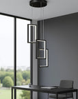 LAMPA SUFITOWA WISZĄCA LED LHJ087-3CP CZARNA 2