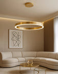 LAMPA WISZĄCA LED LHJ051-CP1 C ZŁOTA SZCZOTKOWANA 2
