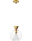 Lampa Sufitowa Wisząca Szklana Kula APP902-1CP Złota 2