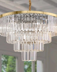 LAMPA SUFITOWA KRYSZTAŁOWA WISZĄCA APP1533-6CP4 ZŁOTA 2