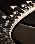 KRYSZTAŁOWA LAMPA SUFITOWA LED APP1609-3C ZŁOTA 2
