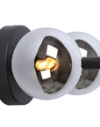 LAMPA ŚCIENNA KINKIET APP1162-2W Czarny 2