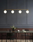 Lampa Wisząca Szklane Kule 4 Szt APP675-4CP Złota 2