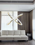 LAMPA WISZĄCA LED G035-CP ZŁOTA 2
