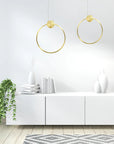 LAMPA SUFITOWA WISZĄCA LED APP1393-CP GOLD 30cm 2