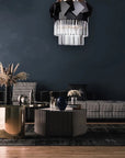 Lampa Kryształowa Wisząca APP1309-C Złota 2