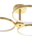 Lampa Sufitowa Wisząca LED APP993-c Złota + Pilot 2