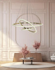 LAMPA WISZĄCA LED G036-CP ZŁOTA 2