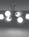 LAMPA WISZĄCA SUFITOWA CZARNY MAT APP1576-6C 2