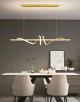 LAMPA SUFITOWA WISZĄCA LED LHJ024-CP 120 Cm ZŁOTA 2