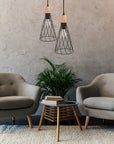 LAMPA SUFITOWA WISZĄCA APP1268-1CP Czarna 2