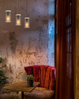 LAMPA SUFITOWA WISZĄCA APP1812-3CP Frosted Grey 2