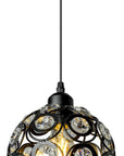 Lampa Wisząca Sufitowa Kryształowa App206-1c Czarna