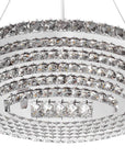Kryształowa Lampa Sufitowa Owalna LED APP775-1CP