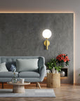 Lampa Ścienna Kinkiet App894-1w Złota