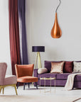 Lampa Sufitowa Wisząca Loft Metalowa APP378-1CP Złota