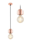 Lampa Sufitowa Wisząca Pojedyncza Loft APP593-1CP Różowe Złoto
