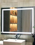 Lustro ścienne led 80x60cm p10407