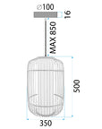 Lampa Wisząca Bambusowa APP1626-1CP 8