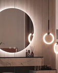 Lustro ścienne led 70cm hzj070