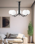 Lampa Wisząca Sufitowa Czarna APP1578-5C 4