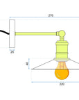 Lampa Porto Kinkiet App184-1w Czarna