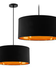 Lampa Wisząca 40cm APP620-1CP Czarna
