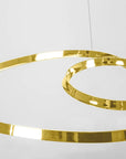 Lampa Sufitowa Wisząca Loop LED APP797-cp Złota + Pilot 3