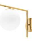 Lampa Ścienna Kinkiet Szklana Kula APP674-1W Złota 3