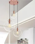 Lampa Sufitowa Wisząca Szklana LASSI 20+25+30 Cm APP038-3CP 3