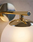 Lampa Ścienna Kinkiet Szklana Kula APP684-1W Złota 3