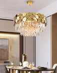 Lampa Kryształowa Wisząca APP1473-CP Złota 3