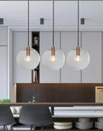 Lampa Sufitowa Wisząca Szklana Lassi 20 Cm App039-1cp Różowe Złoto 3